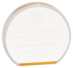 Gold 4 1/2" Acrylic Circle