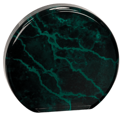 Green 5 1/2" Marble Acrylic Circle