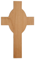 8" x 13 5/8" Red Alder Cross