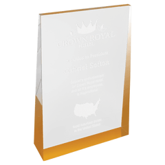 Gold 4" x 6" Acrylic Wedge