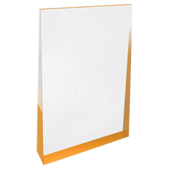 Gold 5" x 8" Acrylic Wedge