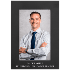 Black 4" x 6" Aluminum Photo Frame