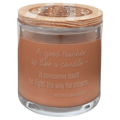 14 oz. Tropical Coconut Candle in a Glass Holder with Wood Lid