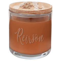 14 oz. Pumpkin Spice Candle in a Glass Holder with Wood Lid