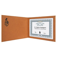 Rawhide 9" x 12" Laserable Leatherette Certificate Holder for 8 1/2" x 11"
