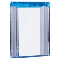 Blue 4 3/4" x 6 1/8" Channel Acrylic