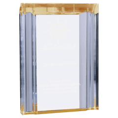 Gold 4 3/4" x 6 1/8" Channel Acrylic