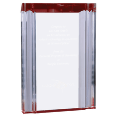 Red 5" x 7" Channel Acrylic