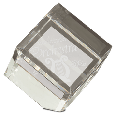 4" x 4" Crystal Cube