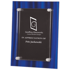 Blue 9" x 12" Velvet Stand-Off Acrylic Plaque