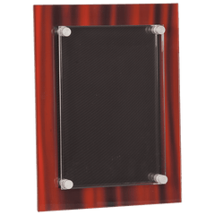 Red 9" x 12" Velvet Stand-Off Acrylic Plaque