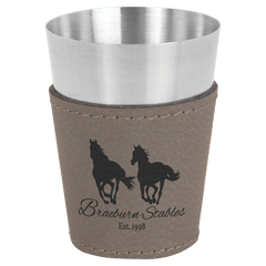Gray Stainless Steel 2 oz. Shot Glass