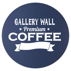 Navy Blue White 3 3/4" Round Silicone Coaster
