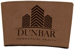 Dark Brown 3" Laserable Leatherette Mug Sleeve