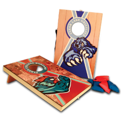 Full Color Customized Wood Mini Bean Bag Toss Game with Handle for Carrying