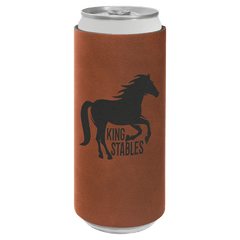 Rawhide Laserable Leatherette Slim Beverage Holder