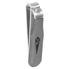 Gray Laserable Leatherette Nail Clipper