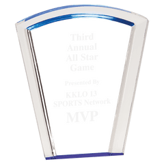 Blue 7" Fan Halo Acrylic