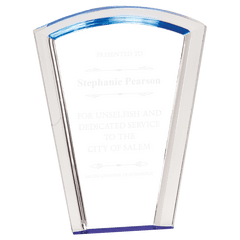 Blue 8" Fan Halo Acrylic