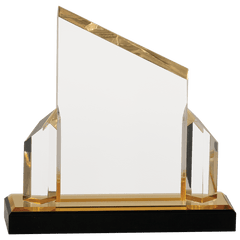 Gold 7" x 7" Beveled Post Impress Acrylic