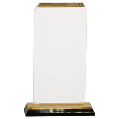 Gold 3 1/2" x 7 1/2" Clipped Corner Impress Acrylic
