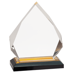 Gold 5 1/4" x 6 3/4" Diamond Impress Acrylic