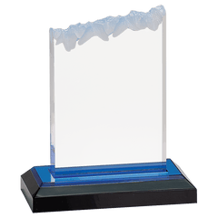 Blue 5" x 6" Frosted Impress Acrylic