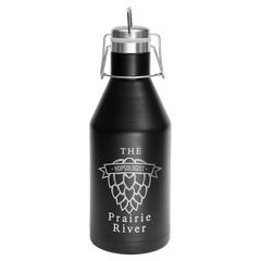 Black Polar Camel 64 oz. Vacuum Insulated Growler with Swing-Top Lid