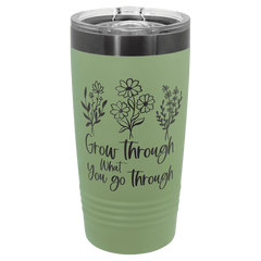 Sage/Ghost Black Polar Camel 20 oz. Summer ION-Plated Ringneck Tumbler with Slider Lid