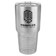 Stainless Steel Polar Camel 30 oz. Ringneck Tumbler with Logo Lid