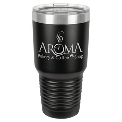 Black Polar Camel 30 oz. Ringneck Tumbler with Logo Lid