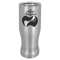 Stainless Steel 14 oz. Polar Camel Pilsner w/Clear Lid