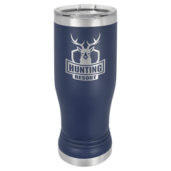 Navy Blue Polar Camel 14 oz. Pilsner with Clear Lid
