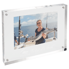 8" x 6" Clear Rectangle Magnetic Acrylic