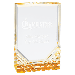 Gold 4 1/4" x 6" Jewel Mirage Acrylic