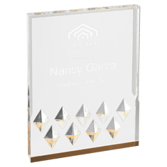 Gold 4" x 6" Diamond Mirage Acrylic