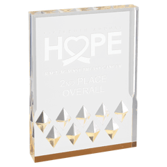 Gold 5" x 7" Diamond Mirage Acrylic