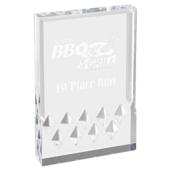 Silver 6" x 8" Diamond Mirage Acrylic