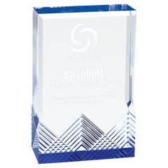 Blue 3 1/2" x 5" Apex Mirage Acrylic