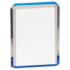 Blue 4 3/4" x 6 1/4" Premier Acrylic