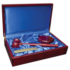 Rosewood Piano Finish Directors Gavel Set