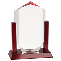 9" Clear Royal Crown Acrylic