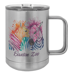 Sublimatable Polar Camel 15 oz. Stainless Steel Insulated Mug with Slider Lid