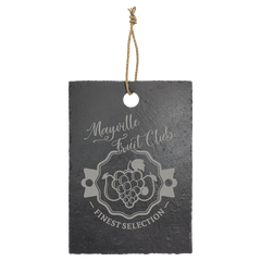 13 3/4" x 9 3/4" Rectangle Slate Cutting Board with Hanger String