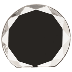 Black 6 1/4" Sunburst Acrylic