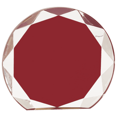 Burgundy 7 1/4" Sunburst Acrylic