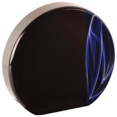 Blue 6" Round Vapor Acrylic