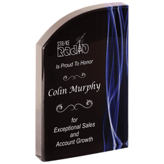 Blue 8" Wave Vapor Acrylic