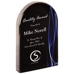 Blue 8" Arch Vapor Acrylic