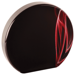 Red 5" Round Vapor Acrylic